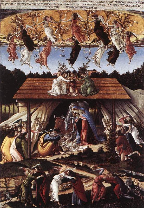 BOTTICELLI, Sandro Mystical Nativity fg oil painting image